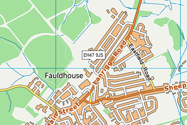 EH47 9JS map - OS VectorMap District (Ordnance Survey)