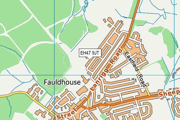 EH47 9JT map - OS VectorMap District (Ordnance Survey)