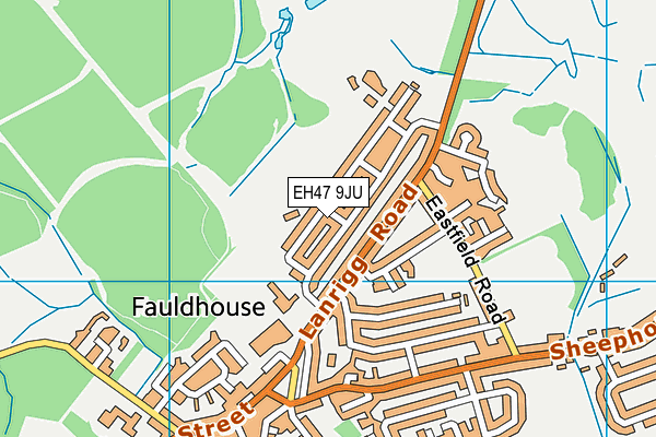 EH47 9JU map - OS VectorMap District (Ordnance Survey)