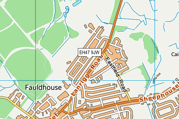 EH47 9JW map - OS VectorMap District (Ordnance Survey)