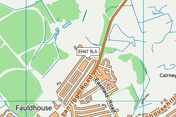 EH47 9LA map - OS VectorMap District (Ordnance Survey)