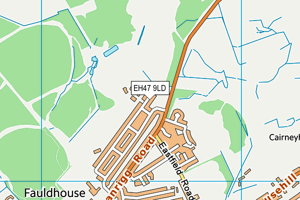 EH47 9LD map - OS VectorMap District (Ordnance Survey)