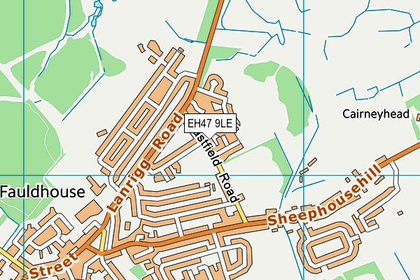 EH47 9LE map - OS VectorMap District (Ordnance Survey)