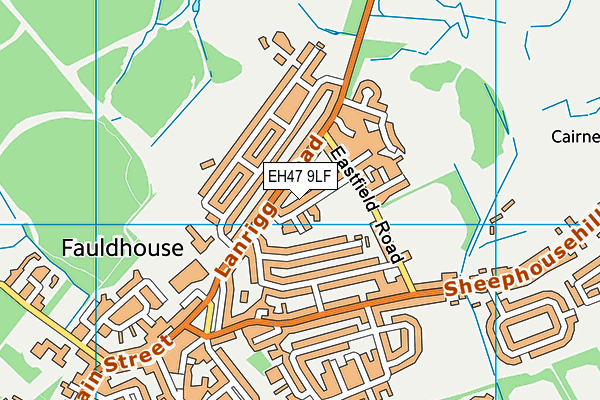 EH47 9LF map - OS VectorMap District (Ordnance Survey)