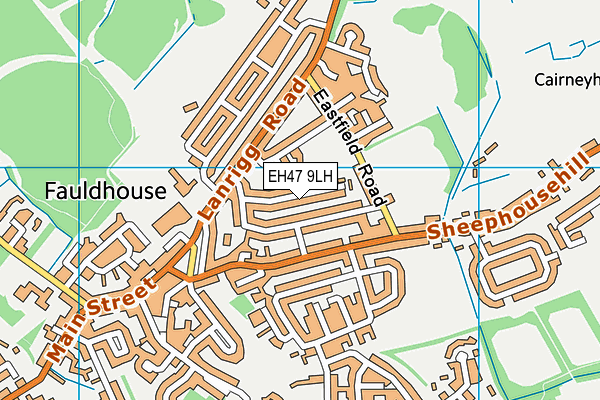 EH47 9LH map - OS VectorMap District (Ordnance Survey)