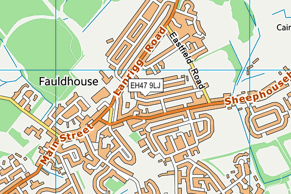 EH47 9LJ map - OS VectorMap District (Ordnance Survey)