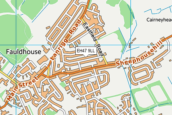 EH47 9LL map - OS VectorMap District (Ordnance Survey)