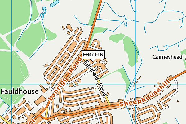 EH47 9LN map - OS VectorMap District (Ordnance Survey)