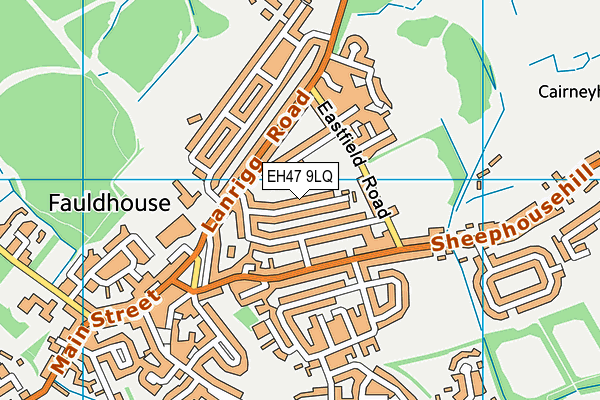 EH47 9LQ map - OS VectorMap District (Ordnance Survey)