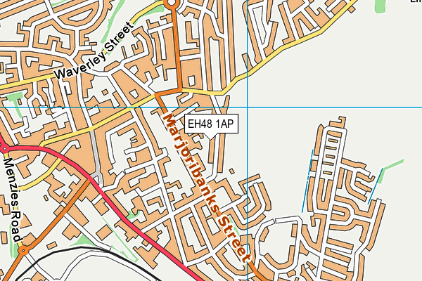 EH48 1AP map - OS VectorMap District (Ordnance Survey)