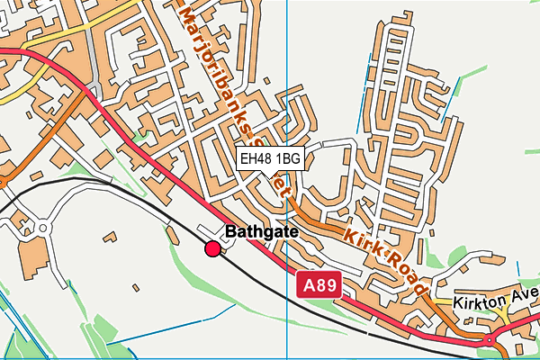 EH48 1BG map - OS VectorMap District (Ordnance Survey)