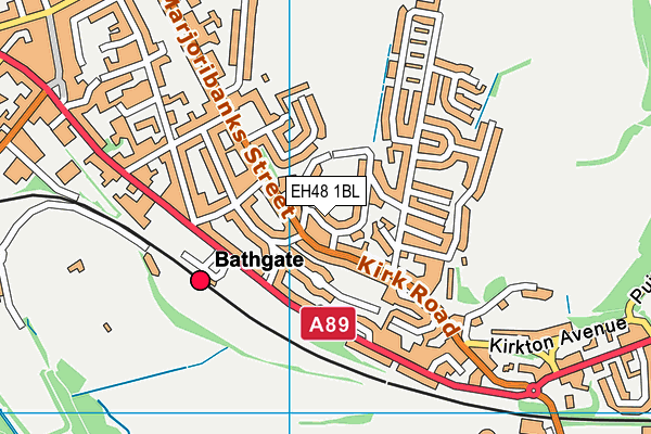 EH48 1BL map - OS VectorMap District (Ordnance Survey)