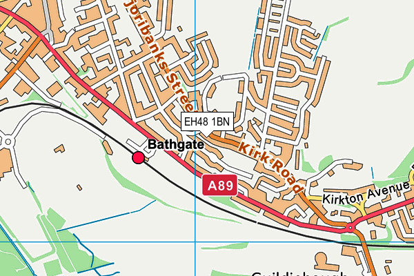 EH48 1BN map - OS VectorMap District (Ordnance Survey)