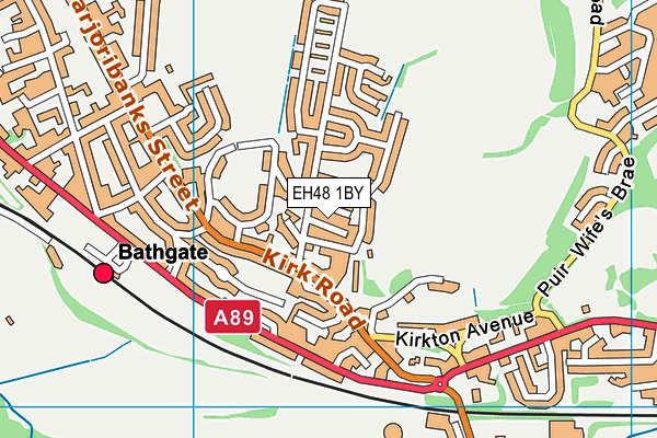 EH48 1BY map - OS VectorMap District (Ordnance Survey)