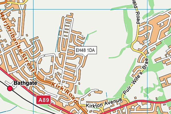 EH48 1DA map - OS VectorMap District (Ordnance Survey)