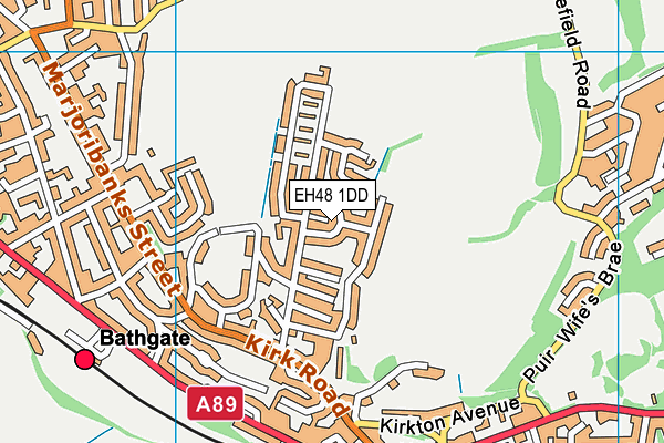 EH48 1DD map - OS VectorMap District (Ordnance Survey)