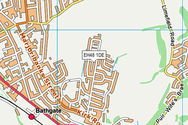 EH48 1DE map - OS VectorMap District (Ordnance Survey)