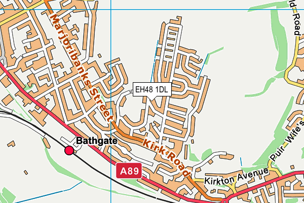 EH48 1DL map - OS VectorMap District (Ordnance Survey)