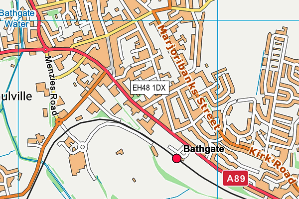 EH48 1DX map - OS VectorMap District (Ordnance Survey)