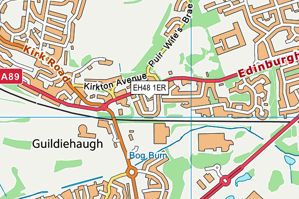 EH48 1ER map - OS VectorMap District (Ordnance Survey)