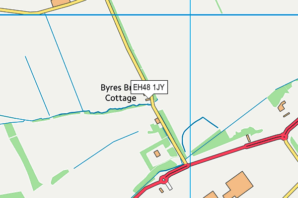 EH48 1JY map - OS VectorMap District (Ordnance Survey)