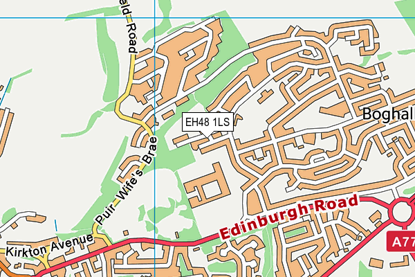 EH48 1LS map - OS VectorMap District (Ordnance Survey)
