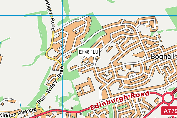 EH48 1LU map - OS VectorMap District (Ordnance Survey)