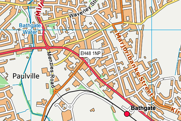 EH48 1NP map - OS VectorMap District (Ordnance Survey)