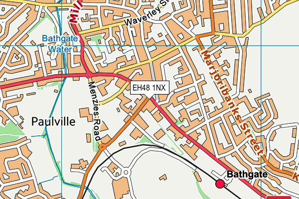 EH48 1NX map - OS VectorMap District (Ordnance Survey)