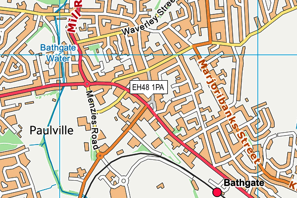 EH48 1PA map - OS VectorMap District (Ordnance Survey)