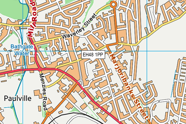 EH48 1PP map - OS VectorMap District (Ordnance Survey)