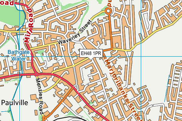 EH48 1PR map - OS VectorMap District (Ordnance Survey)