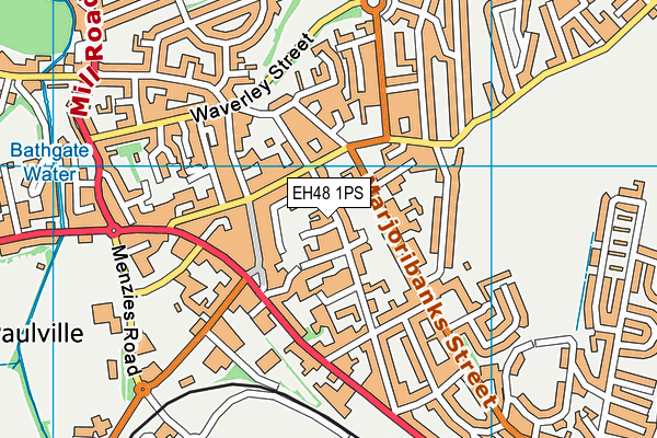 EH48 1PS map - OS VectorMap District (Ordnance Survey)
