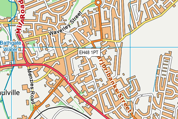 EH48 1PT map - OS VectorMap District (Ordnance Survey)