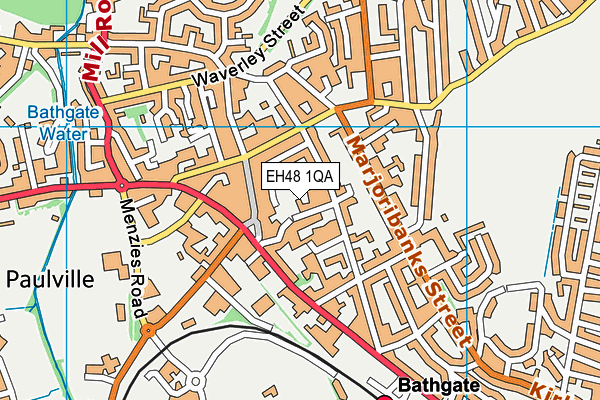 EH48 1QA map - OS VectorMap District (Ordnance Survey)