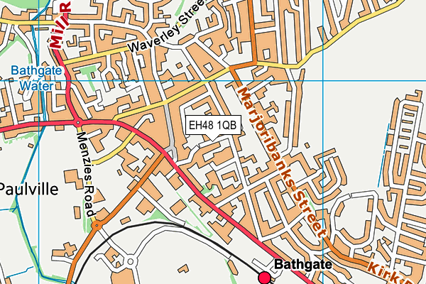 EH48 1QB map - OS VectorMap District (Ordnance Survey)