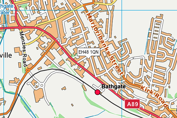 EH48 1QN map - OS VectorMap District (Ordnance Survey)