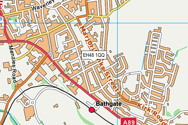 EH48 1QQ map - OS VectorMap District (Ordnance Survey)