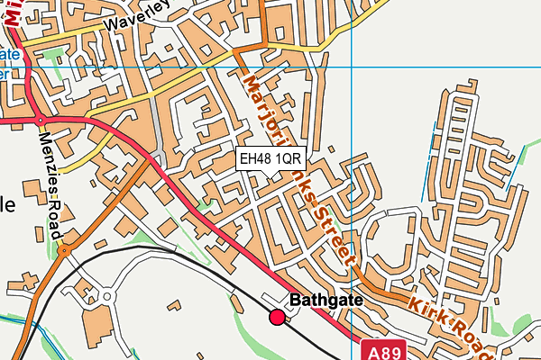 EH48 1QR map - OS VectorMap District (Ordnance Survey)