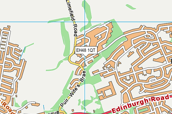 EH48 1QT map - OS VectorMap District (Ordnance Survey)