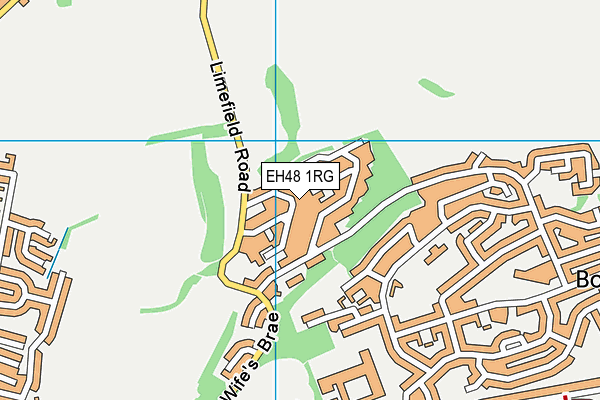 EH48 1RG map - OS VectorMap District (Ordnance Survey)