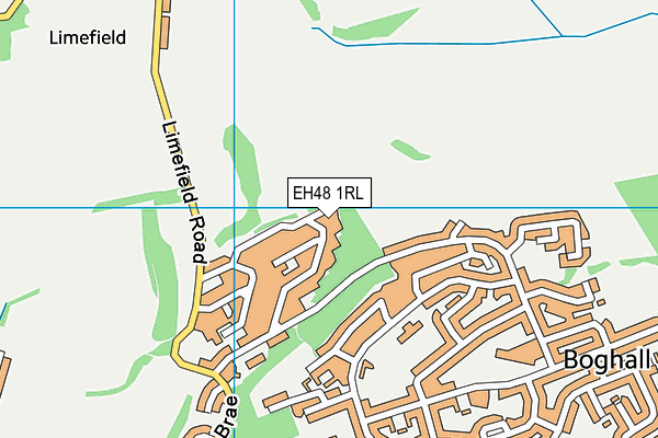 EH48 1RL map - OS VectorMap District (Ordnance Survey)