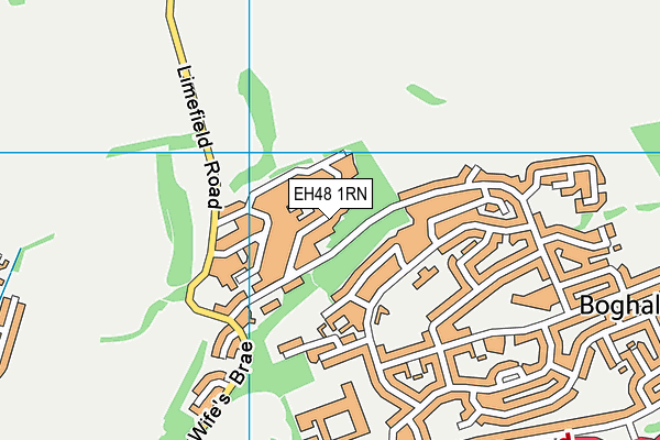 EH48 1RN map - OS VectorMap District (Ordnance Survey)