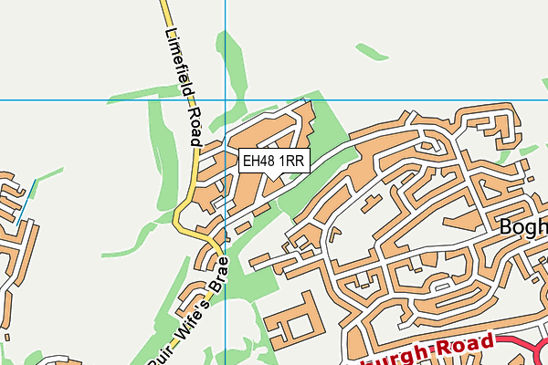 EH48 1RR map - OS VectorMap District (Ordnance Survey)