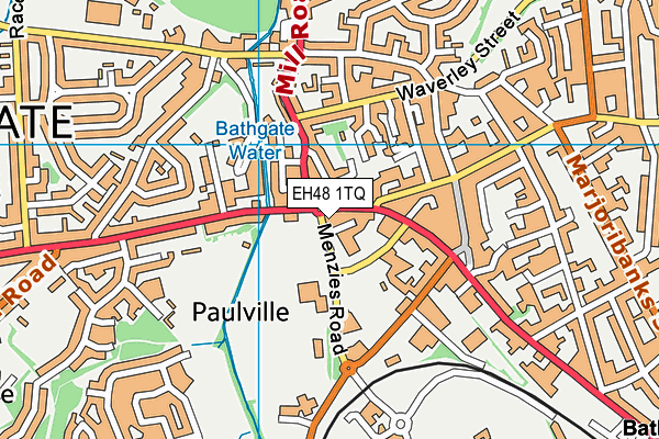 EH48 1TQ map - OS VectorMap District (Ordnance Survey)