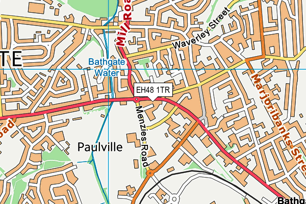 EH48 1TR map - OS VectorMap District (Ordnance Survey)