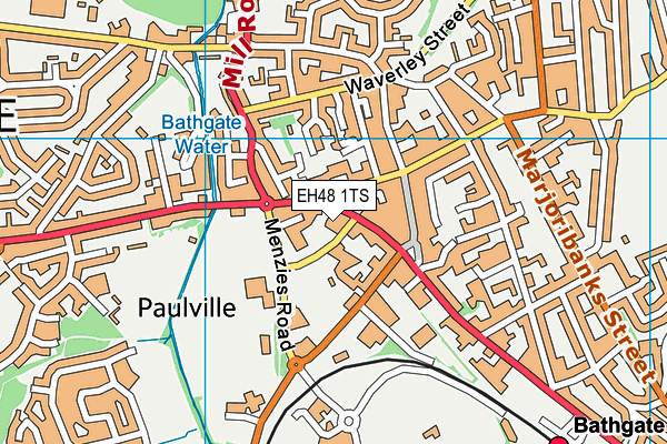 EH48 1TS map - OS VectorMap District (Ordnance Survey)