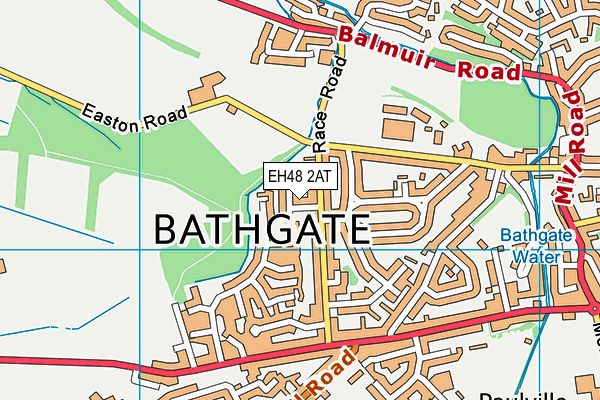 EH48 2AT map - OS VectorMap District (Ordnance Survey)