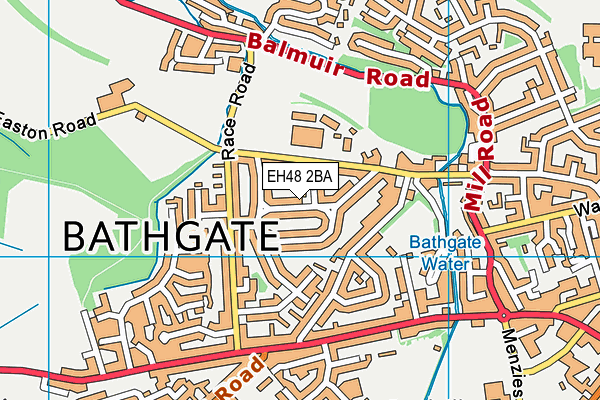 EH48 2BA map - OS VectorMap District (Ordnance Survey)