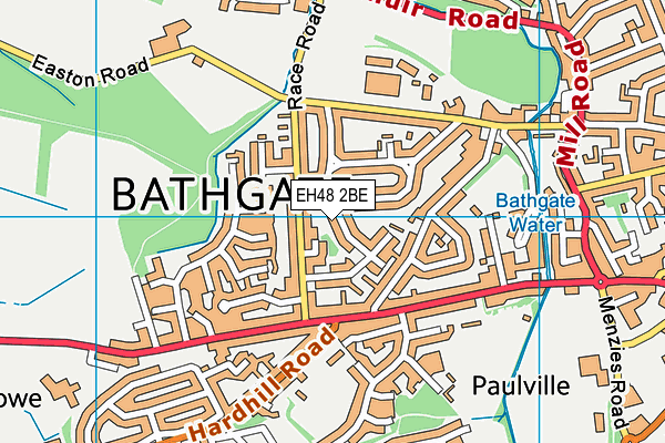 EH48 2BE map - OS VectorMap District (Ordnance Survey)